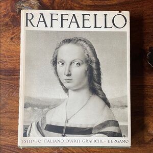 Raffaello ( Raphael ) Vintage Art Book Text in Italian Language Sergio Ortolani